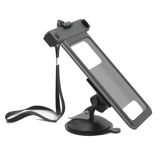 XV1-863-2 Bracketron Waterproof Suction Mount Phone Holder with sleek design and secure strap.