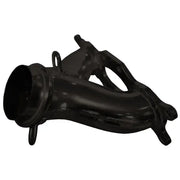 Black metal Y Pipe fitting for exhaust flow, direct bolt-on RV parts & accessories