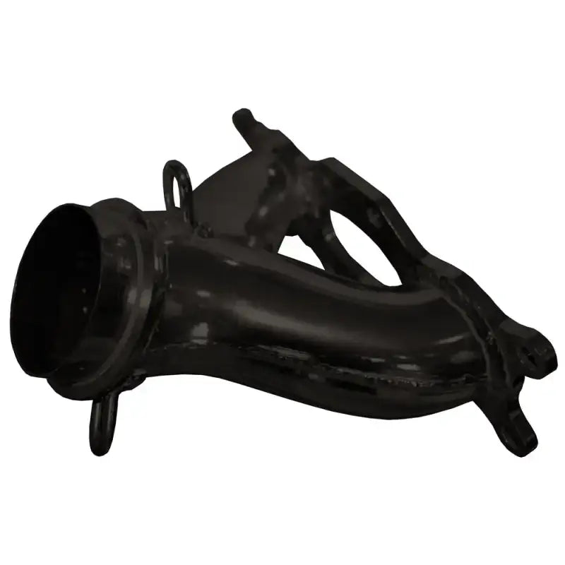 Black metal Y Pipe fitting for exhaust flow, direct bolt-on RV parts & accessories