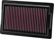 YA-1709 Air Filter with red pleats for high flow air and optimal filtration