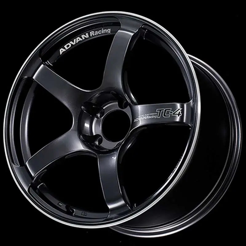 Advan YAD8L15EGMR Advan TC4 18x10.5 +15 5-114.3 Racing Gun Metallic & Ring Wheel