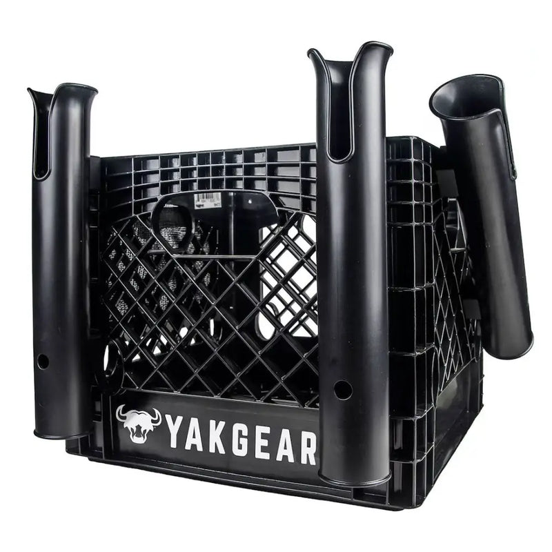 Yakgear Standard Size Heavy-Duty Milk Crate Kayak Crate 01-0006-01 - Anglers Kit Basic V2