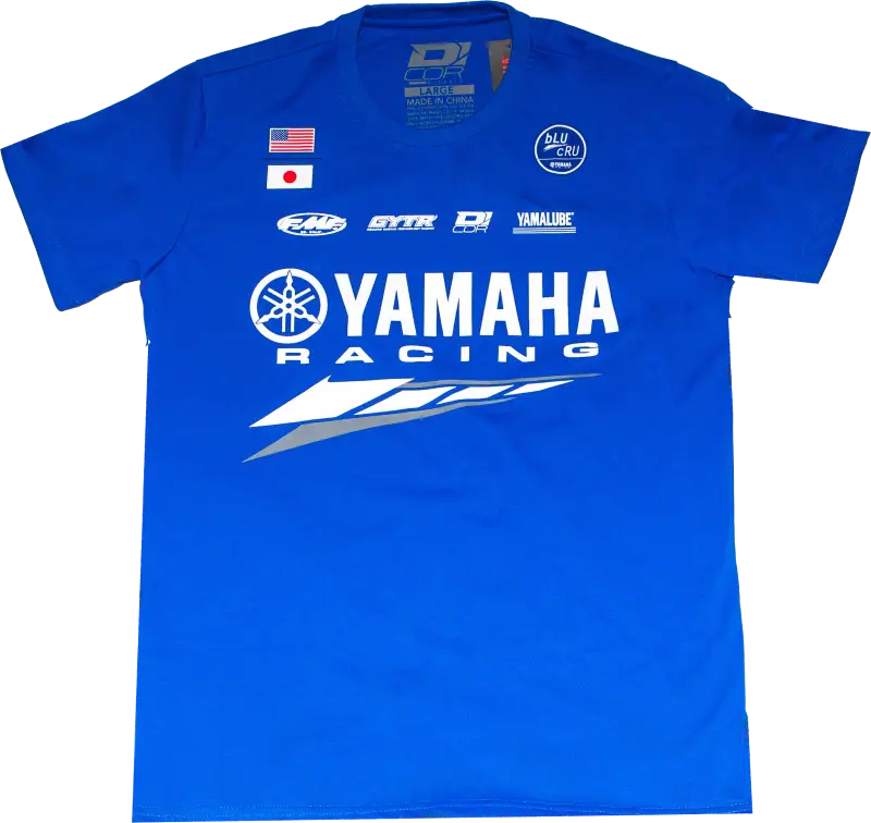 Yamaha Factory T Shirt Blue Lg - D-COR