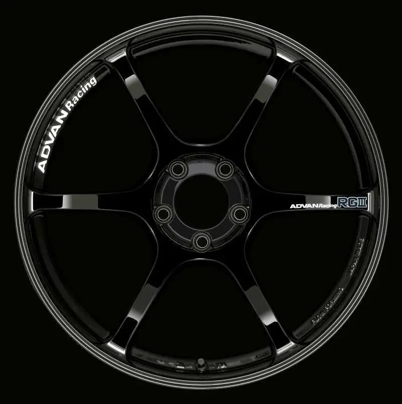 Advan YAR8J45EB Advan RGIII 18x9.5 +45 5-114.3 Racing Gloss Black Wheel