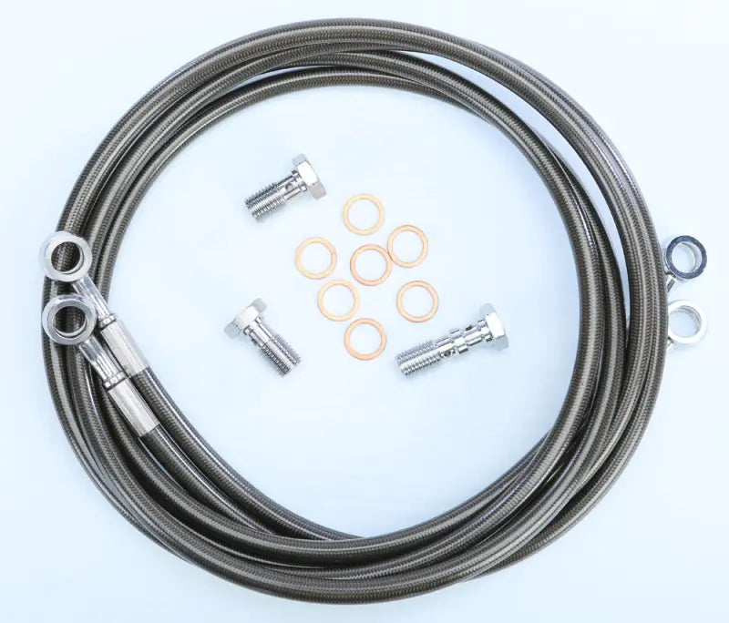 YFZ450-2F-2SMOKE Brakeline Frt 2 Line Yam Smk + 2 - Front Brake Kit