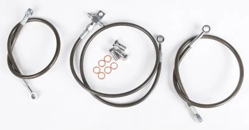 YFZ450-F-SMOKE Brakeline Front 3 Line Yam Smk - Brake Kit