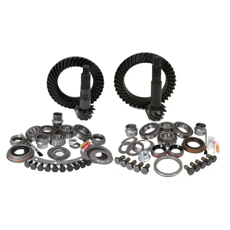 Image of Two sets of automotive differential gears with YGK007 Yukon Gear install kit