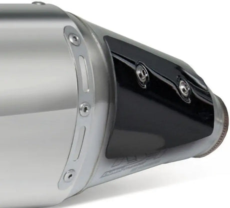 Yoshimura 123400d520 exhaust race with motorcycle exhaust pipe and black heat shield