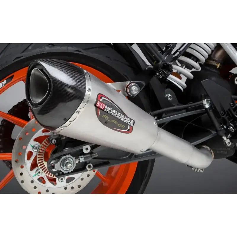 Yoshimura 16381BP520 Exhaust Street Alpha-T Slip-On Ss-Ss-Cf Works