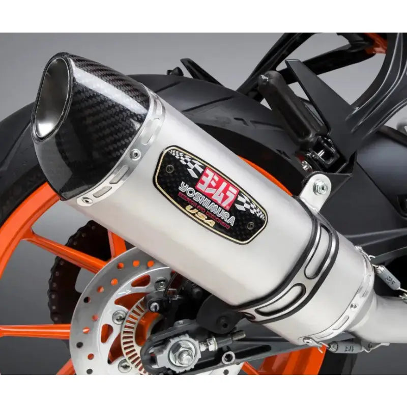 Motorcycle exhaust pipe with carbon fiber tip for Yoshimura 16381CJ520 exhaust street R-77 3Qtr slip-on