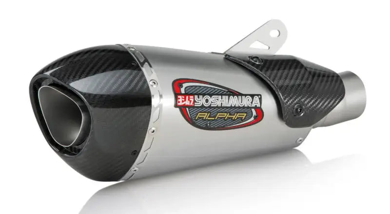 Motorcycle exhaust muffler for Yoshimura 19675BP520 exhaust Street Alpha-T Slip-On Ss-Ss-Cf Works