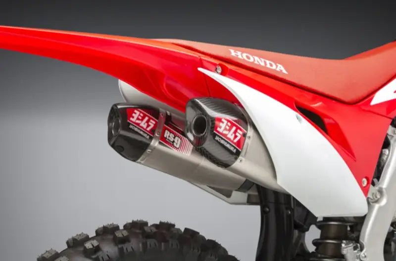 Yoshimura 225840R520 Rs-9T Header/Canister/End Cap Exhaust Dual System Ss-Al-Cf