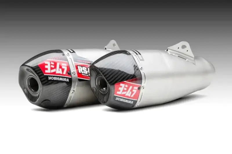 Yoshimura 225840R520 Rs-9T Header/Canister/End Cap Exhaust Dual System Ss-Al-Cf