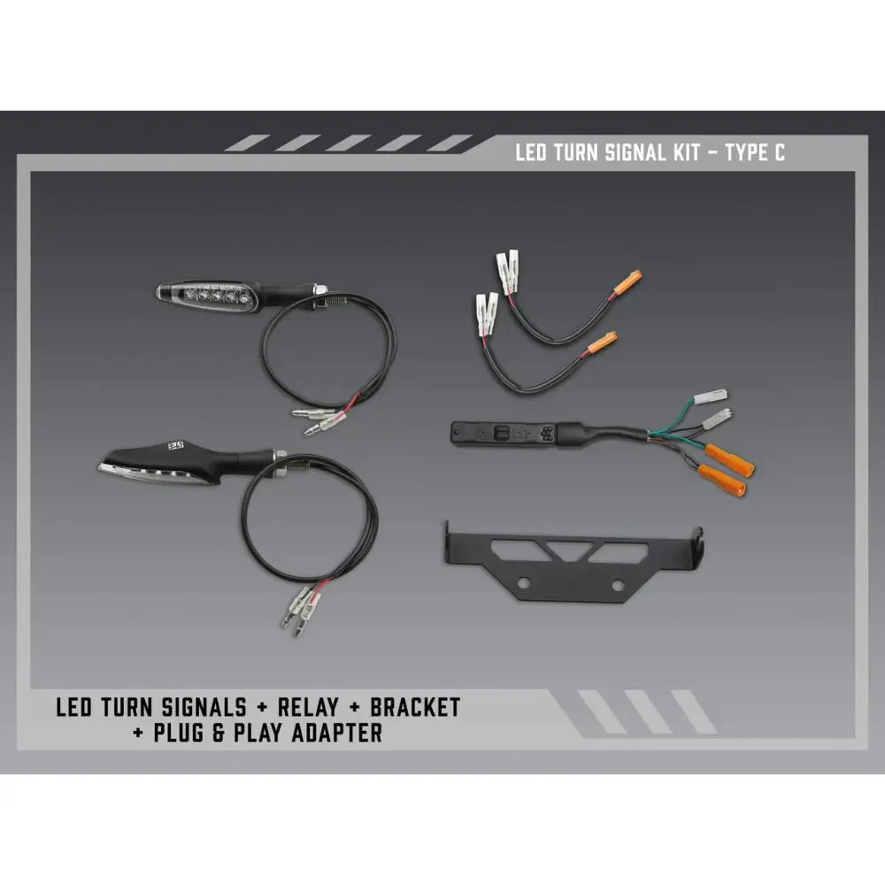 Yoshimura Fender Eliminator V2 Body 075BG-STD-C-K - FE Stnd Led Turn Sig Kit