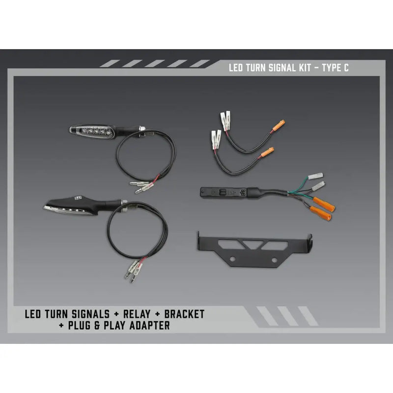 Yoshimura Fender Eliminator V2 Body 075BG-STD-C-K - FE Stnd Led Turn Sig Kit