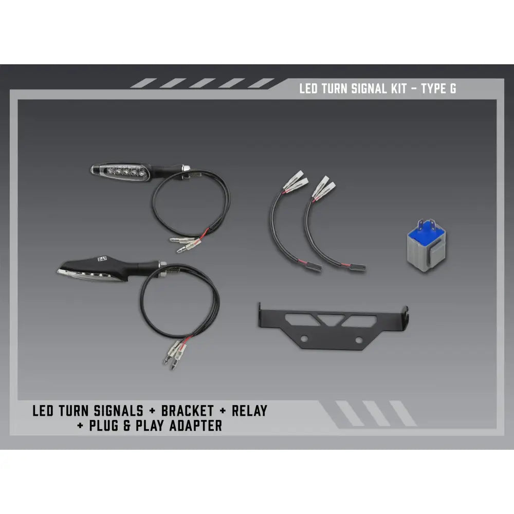 Yoshimura Fender Eliminator V2 Body 075BG-STD-G-K - FE Stnd Led Turn Sig Kit