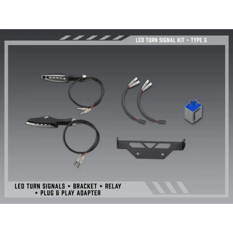 Yoshimura Fender Eliminator V2 Body 075BG-STD-G-K - FE Stnd Led Turn Sig Kit