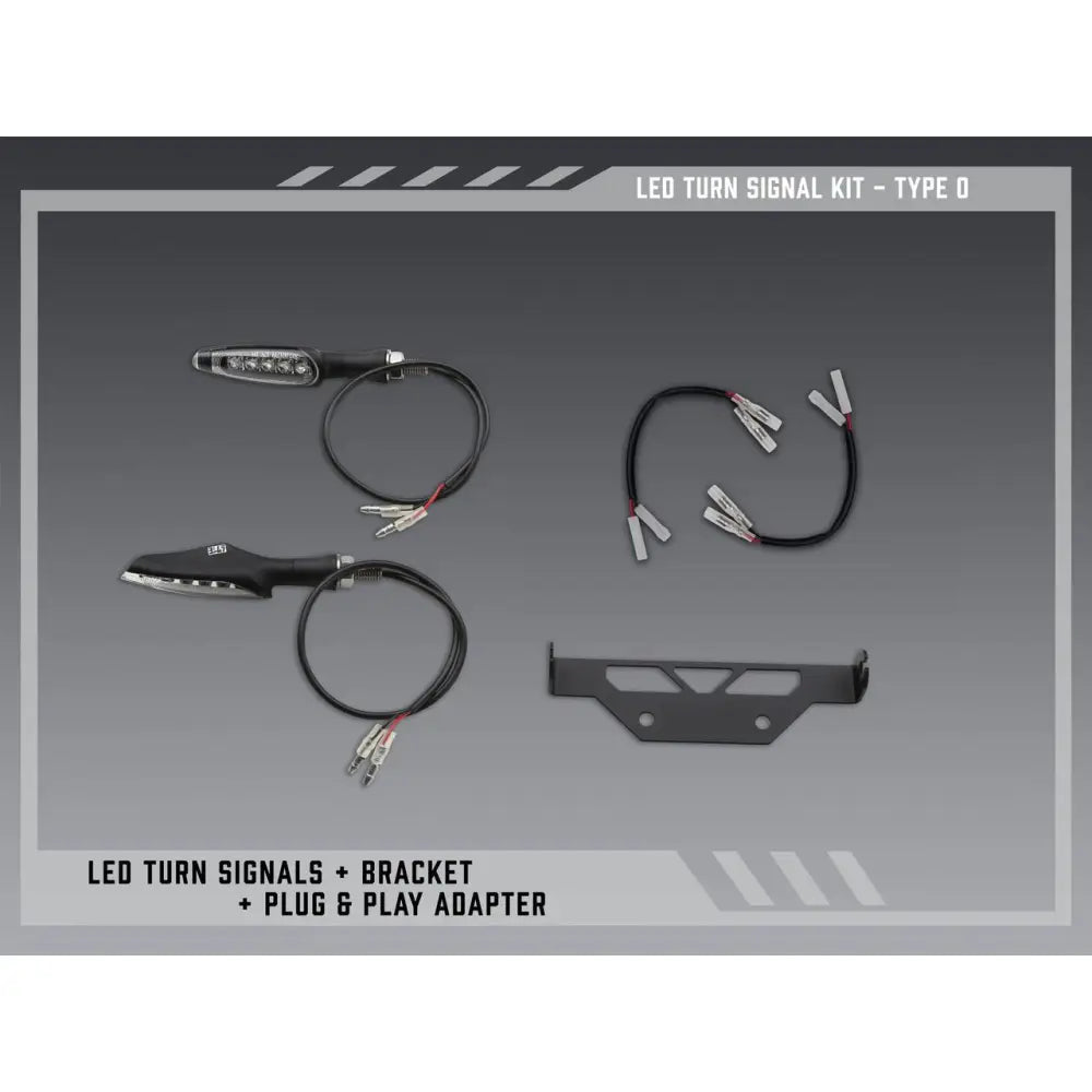 Yoshimura Fender Eliminator V2 Body 075BG-STD-O-K - FE Stnd Led Turn Sig Kit Type Tri