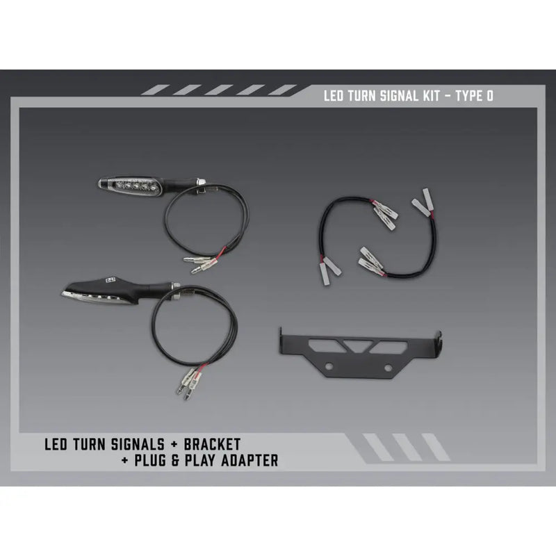 Yoshimura Fender Eliminator V2 Body 075BG-STD-O-K - FE Stnd Led Turn Sig Kit Type Tri