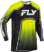 Youth Rayce Bicycle Jersey Lime/Black/White Yl - FLY RACING
