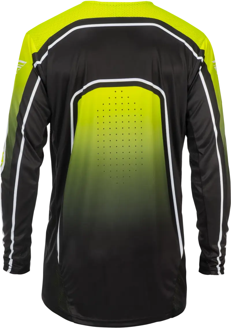 Youth Rayce Bicycle Jersey Lime/Black/White Yl - FLY RACING