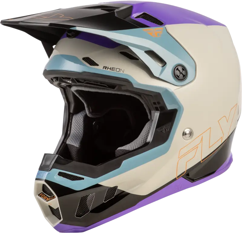 Youth Formula Cc Glide Helmet Purple/Stone/Black Yl - FLY RACING
