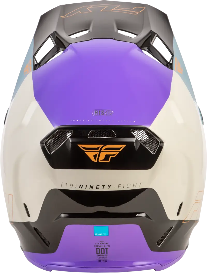 Youth Formula Cc Glide Helmet Purple/Stone/Black Yl - FLY RACING