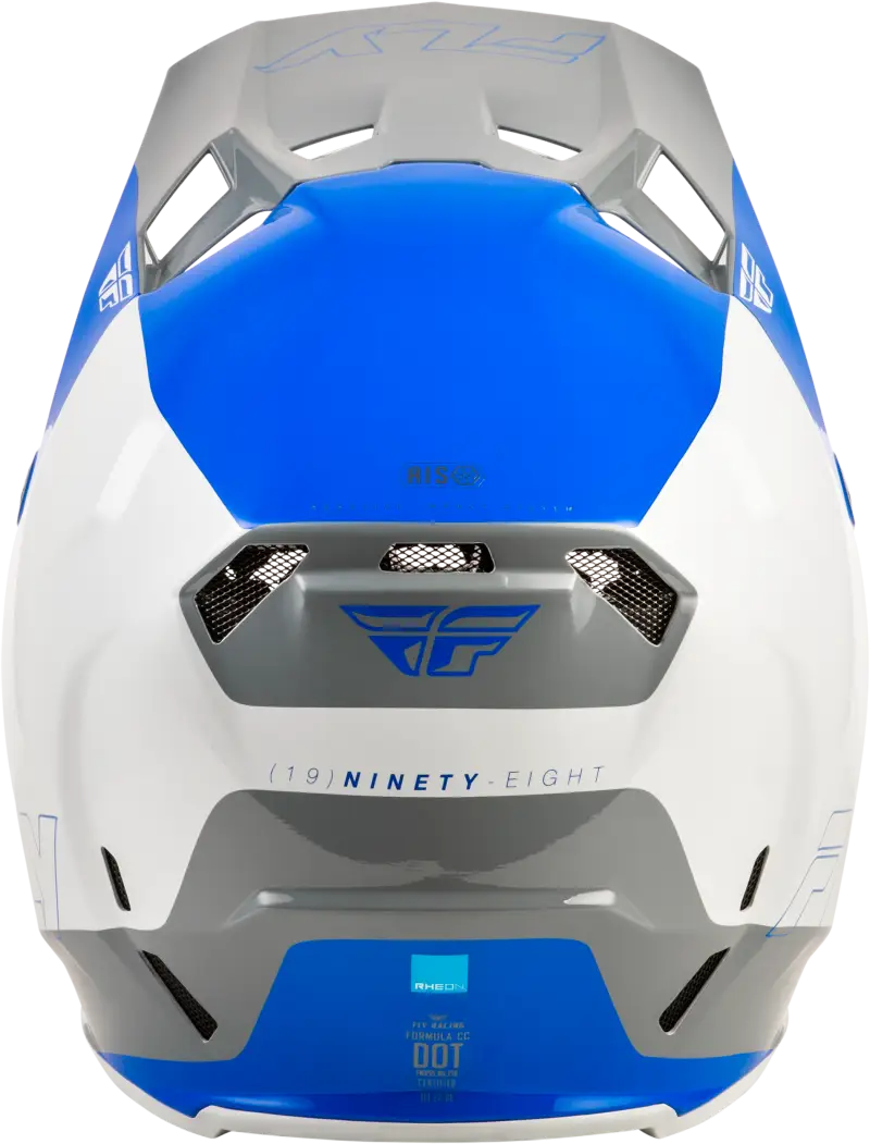 Youth Formula Cc Glide Helmet Blue/Light Grey/Grey Yl - FLY RACING