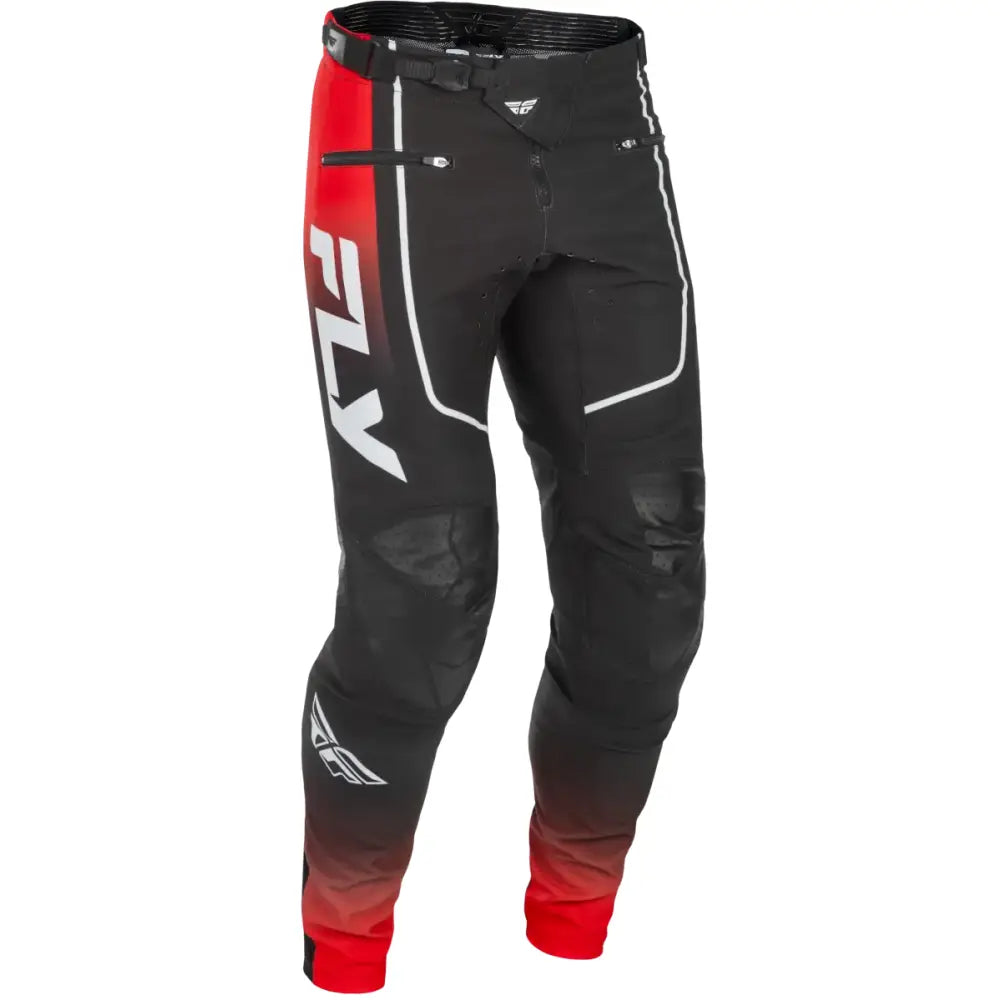 Youth Rayce Bicycle Pants Red/Black/White Sz 24 - FLY RACING
