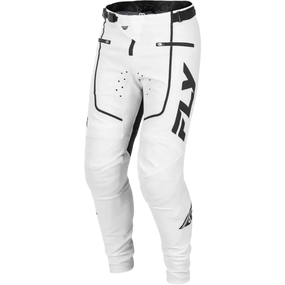 Youth Rayce Bicycle Pants White/Black Sz 22 - FLY RACING