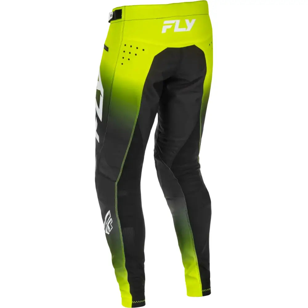 Youth Rayce Bicycle Pants Lime/Black/White Sz 24 - FLY RACING