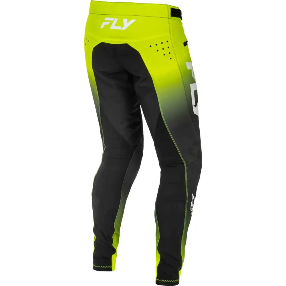 Youth Rayce Bicycle Pants Lime/Black/White Sz 24 - FLY RACING