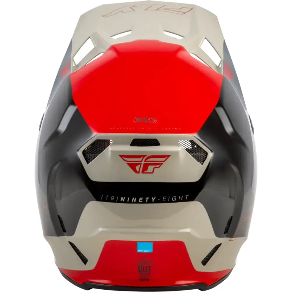 Youth Formula Cc Glide Helmet Black/Red/Grey Yl - FLY RACING