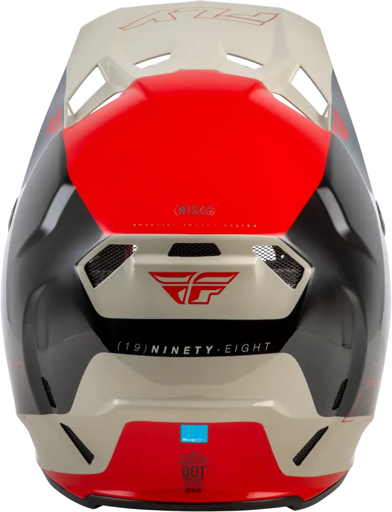 Youth Formula Cc Glide Helmet Black/Red/Grey Yl - FLY RACING