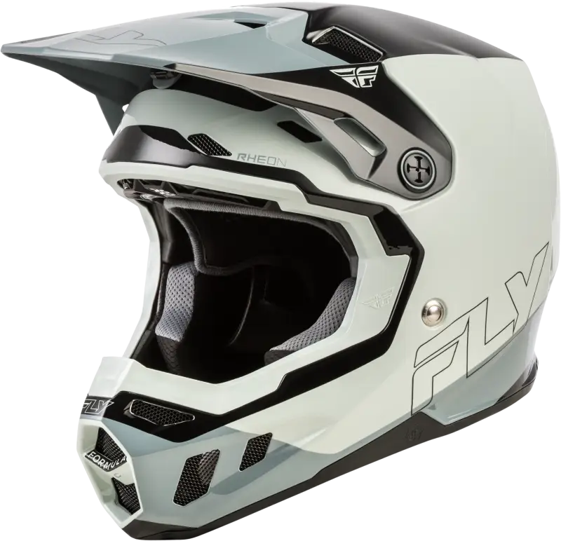 Youth Formula Cc Glide Helmet Grey/Light Grey/Black Yl - FLY RACING