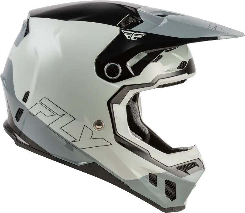 Youth Formula Cc Glide Helmet Grey/Light Grey/Black Yl - FLY RACING
