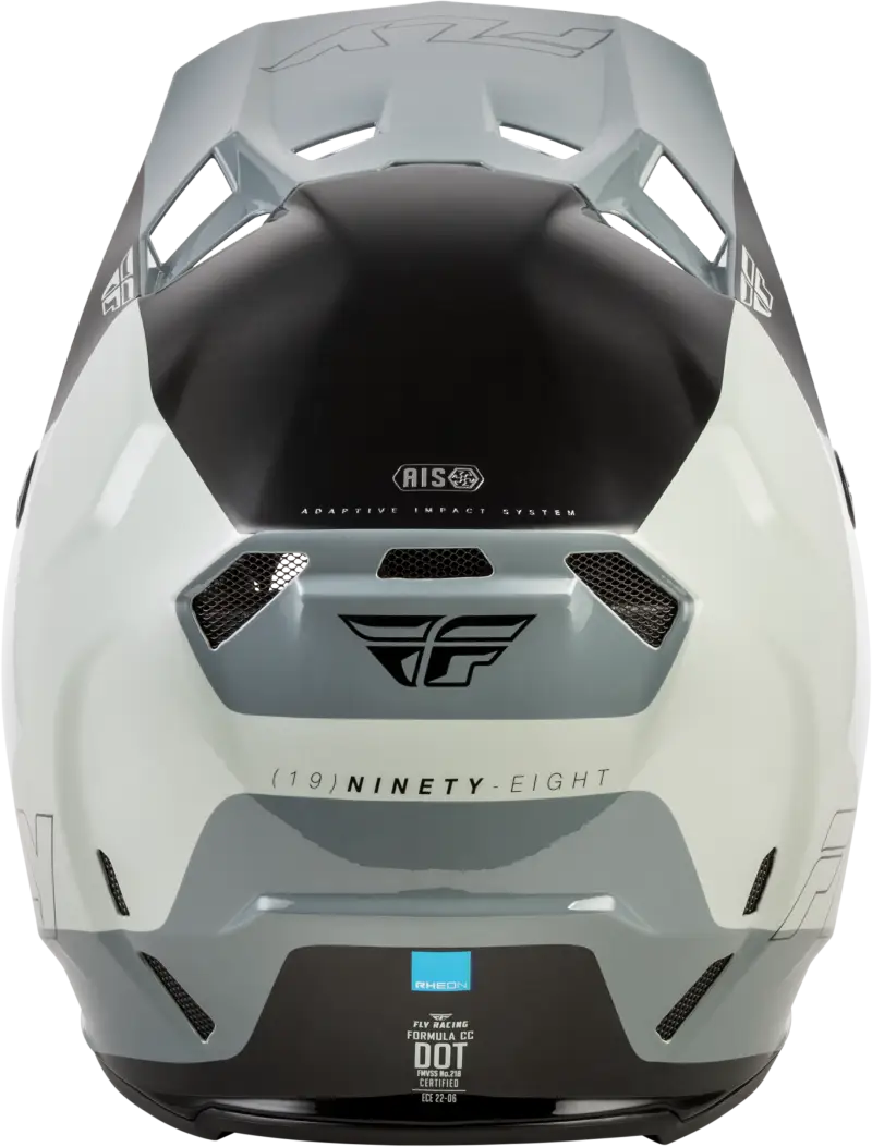 Youth Formula Cc Glide Helmet Grey/Light Grey/Black Yl - FLY RACING