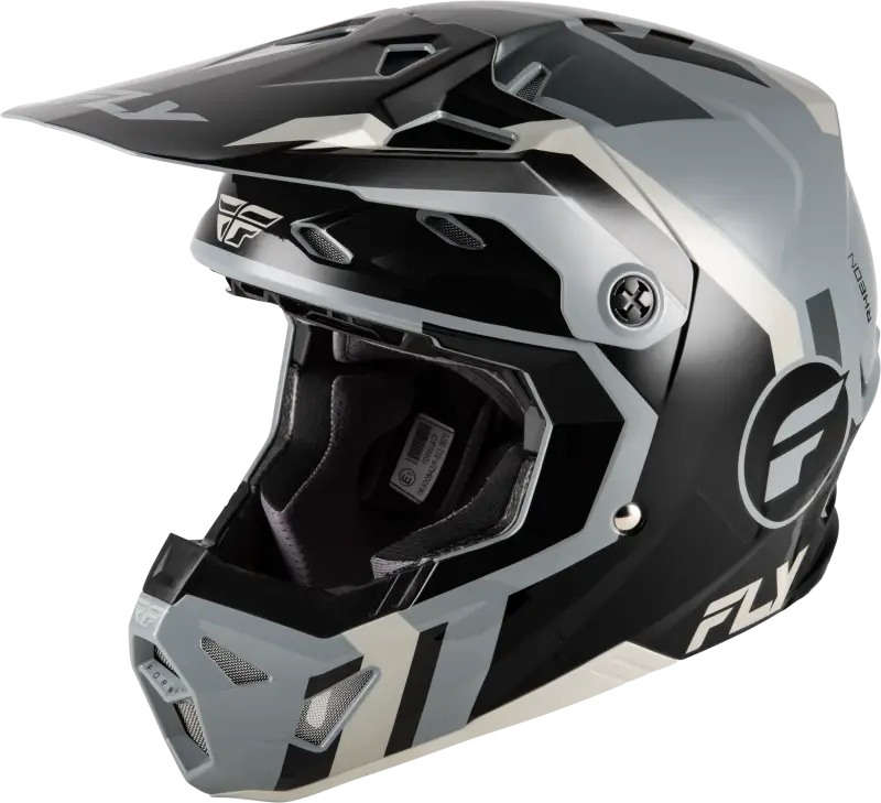 Youth Formula Cp Seal Helmet Black/Grey/Light Grey Yl - FLY RACING