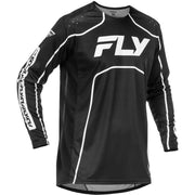 Youth Rayce Bicycle Jersey Black/White Ys - FLY RACING