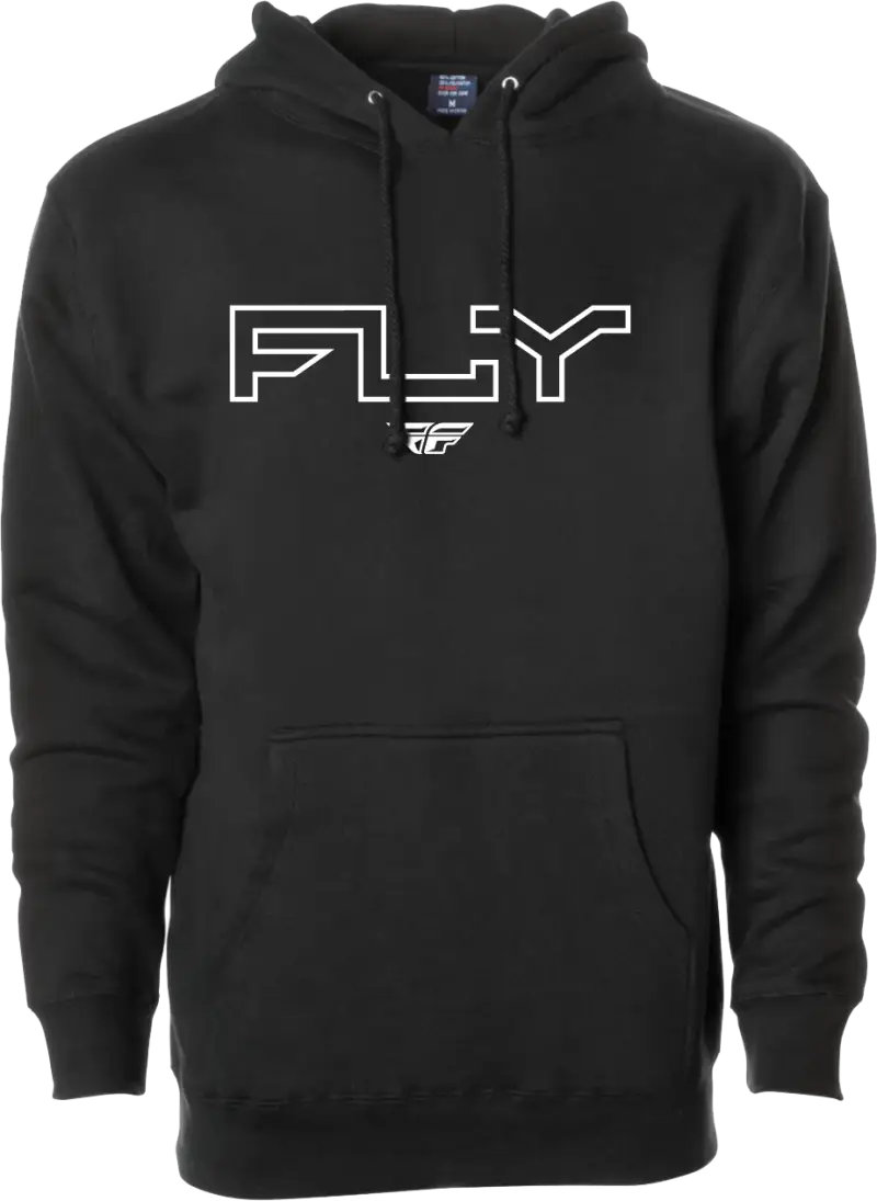 Youth Fly Edge Hoodie Black Ys/Ym - FLY RACING