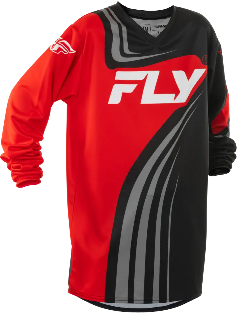Youth F 16 Jersey Black/Red/White Yl - FLY RACING