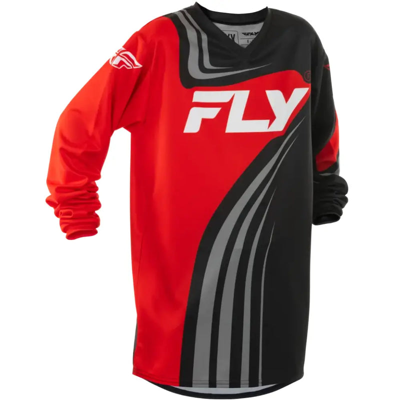 Youth F 16 Jersey Black/Red/White Yl - FLY RACING