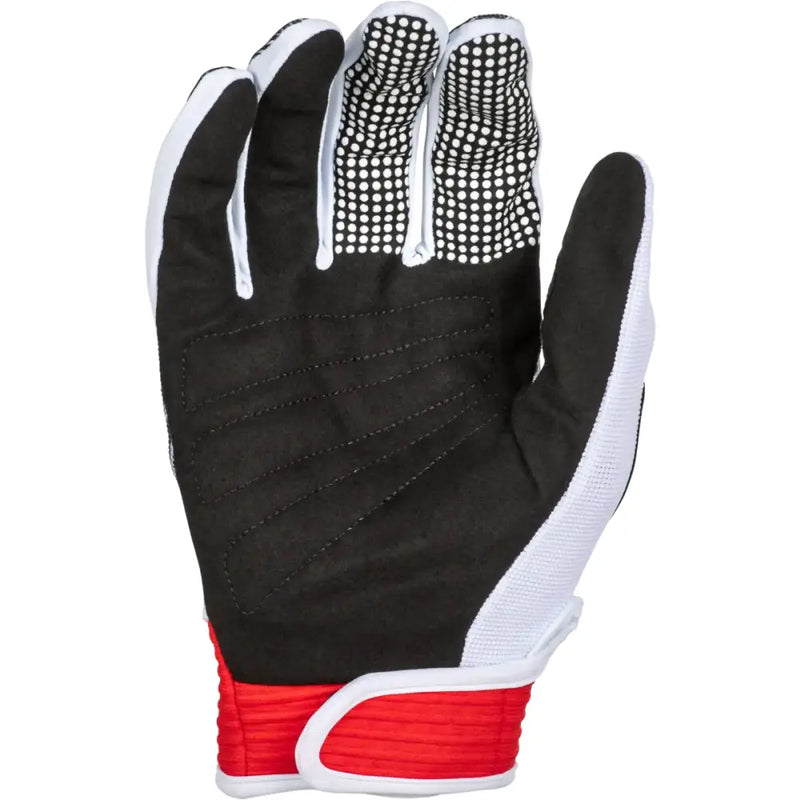 Youth F 16 Gloves Black/Red/White Ym - FLY RACING