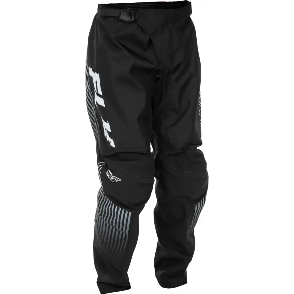 Youth F 16 Pants Black/White Sz 18 - FLY RACING