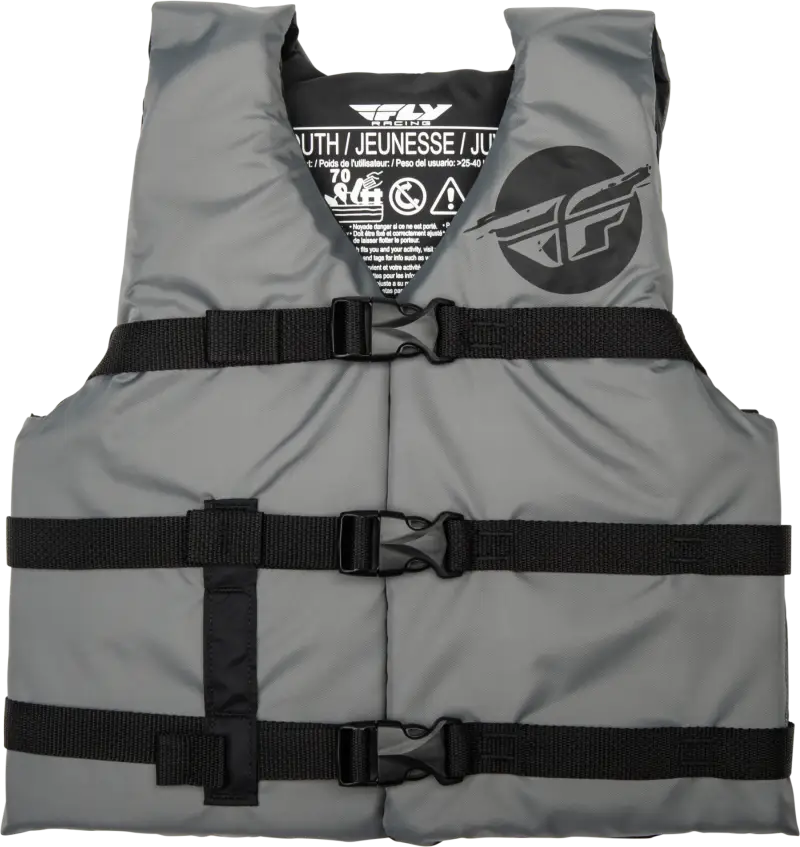 FLY RACING Youth Flotation Vest Grey/Black