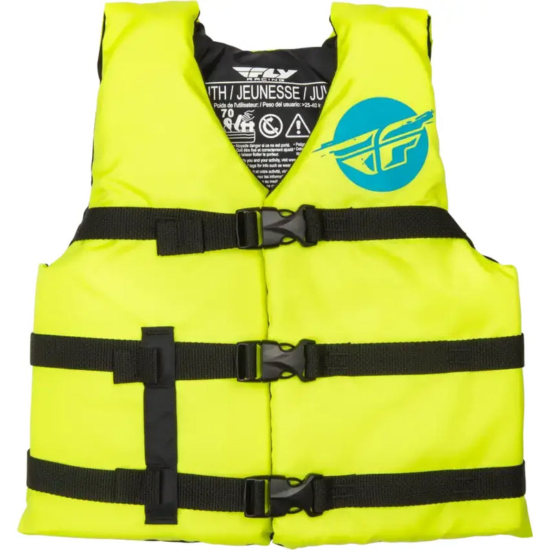 FLY RACING Youth Flotation Vest Hi Vis/Blue