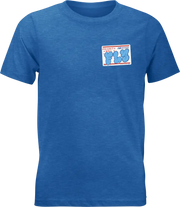 Youth Fly Graffiti Tee Blue Ys - FLY RACING
