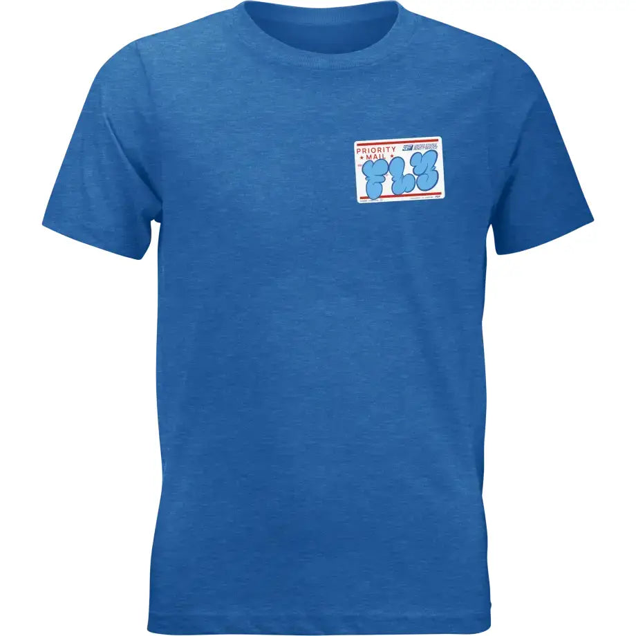 Youth Fly Graffiti Tee Blue Yl - FLY RACING