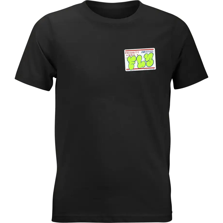 Youth Fly Graffiti Tee Black Ys - FLY RACING