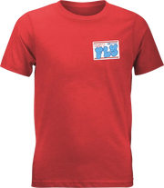 Youth Fly Graffiti Tee Red Ys - FLY RACING